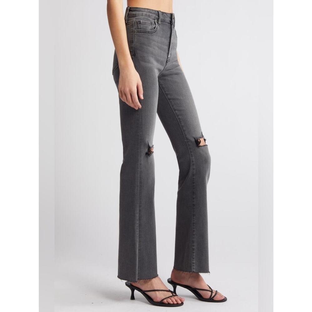 Hidden Jeans Ryan Ripped High Waist Bootcut Jeans In Charcoal 29 NWT